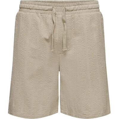 ONLY & SONS Onscruz Seersucker Jogger Shorts XL CROCKERY XL ONLY & SONS Onscruz Seersucker Jogger Shorts XL CROCKERY XL