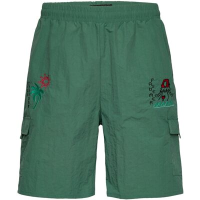 Pas De Mer Postcard Shorts S ARMY GREEN S Pas De Mer Postcard Shorts S ARMY GREEN S