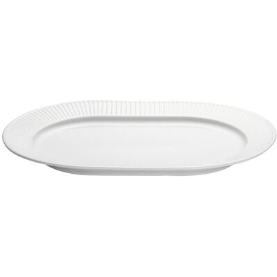 Pillivuyt Plissé oval tallrik 36cm - Tallrik Pillivuyt Plissé oval tallrik 36cm - Tallrik