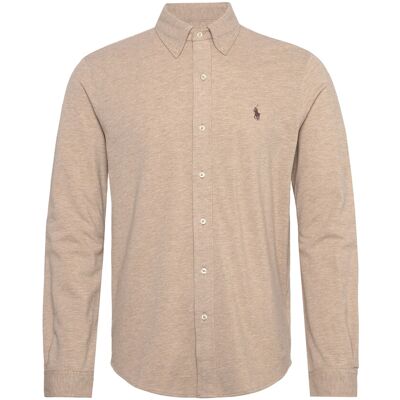 Polo Ralph Lauren Featherweight Mesh-Lsl-Knt M TUSCAN BEIGE HEAT M Polo Ralph Lauren Featherweight Mesh-Lsl-Knt M TUSCAN BEIGE HEAT M