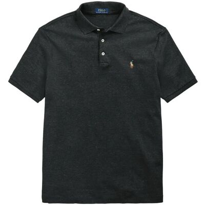 Polo Ralph Lauren Custom Slim Fit Soft Cotton Polo Shirt S BLACK MARL HEATHE S Polo Ralph Lauren Custom Slim Fit Soft Cotton Polo Shirt S BLACK MARL HEATHE S
