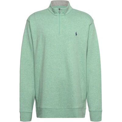 Polo Ralph Lauren Luxury Jersey Quarter-Zip Pullover S CELADON HEATHER/C S Polo Ralph Lauren Luxury Jersey Quarter-Zip Pullover S CELADON HEATHER/C S