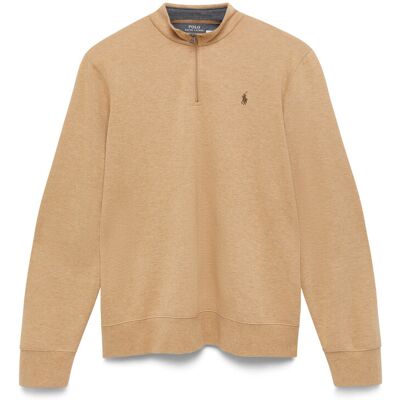 Polo Ralph Lauren Luxury Jersey Quarter-Zip Pullover M CLASSIC CAMEL HEA M Polo Ralph Lauren Luxury Jersey Quarter-Zip Pullover M CLASSIC CAMEL HEA M