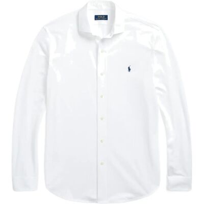 Polo Ralph Lauren Jersey Spread-Collar Shirt XL WHITE/C7998 XL Polo Ralph Lauren Jersey Spread-Collar Shirt XL WHITE/C7998 XL