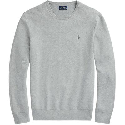 Polo Ralph Lauren Mesh-Knit Cotton Crewneck Sweater XXL ANDOVER HEATHER XXL Polo Ralph Lauren Mesh-Knit Cotton Crewneck Sweater XXL ANDOVER HEATHER XXL