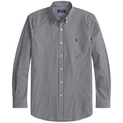 Polo Ralph Lauren Slim Fit Striped Stretch Poplin Shirt XL 6779J NEWPORT NAV XL Polo Ralph Lauren Slim Fit Striped Stretch Poplin Shirt XL 6779J NEWPORT NAV XL