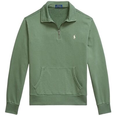 Polo Ralph Lauren Loopback Fleece Quarter-Zip Sweatshirt S FATIGUE S Polo Ralph Lauren Loopback Fleece Quarter-Zip Sweatshirt S FATIGUE S