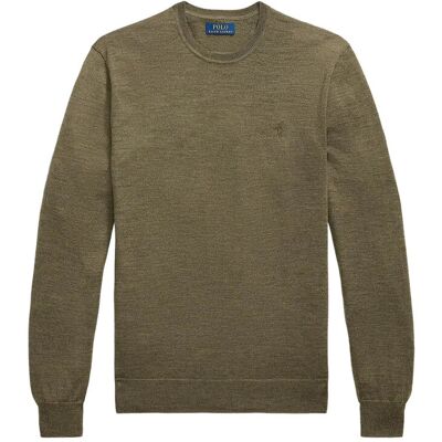 Polo Ralph Lauren Slim Fit Washable Wool Crewneck Sweater M CARGO OLIVE HEATH M Polo Ralph Lauren Slim Fit Washable Wool Crewneck Sweater M CARGO OLIVE HEATH M
