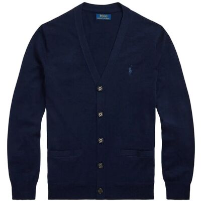 Polo Ralph Lauren Slim Fit Washable Wool V-Neck Cardigan XXL HUNTER NAVY XXL Polo Ralph Lauren Slim Fit Washable Wool V-Neck Cardigan XXL HUNTER NAVY XXL