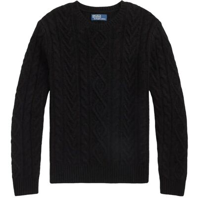 Polo Ralph Lauren Wool-Alpaca Fisherman’s Sweater XS POLO BLACK XS Polo Ralph Lauren Wool-Alpaca Fisherman’s Sweater XS POLO BLACK XS