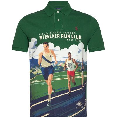 Polo Ralph Lauren Custom Slim Fit Print Mesh Polo Shirt L POLO RUN CLUB/NEW L Polo Ralph Lauren Custom Slim Fit Print Mesh Polo Shirt L POLO RUN CLUB/NEW L