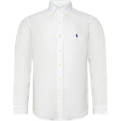 Polo Ralph Lauren Custom Fit Linen Shirt XL WHITE XL Polo Ralph Lauren Custom Fit Linen Shirt XL WHITE XL