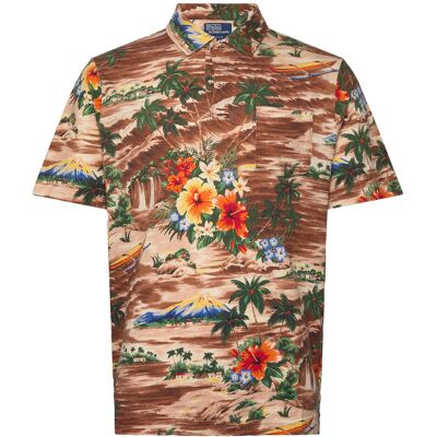 Polo Ralph Lauren Classic Fit Tropical Linen-Cotton Polo S OUTRIGGER SCENIC S Polo Ralph Lauren Classic Fit Tropical Linen-Cotton Polo S OUTRIGGER SCENIC S