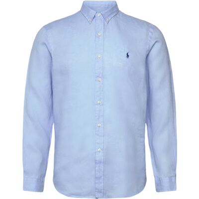 Polo Ralph Lauren Slim Fit Linen Shirt XXL OFFICE BLUE XXL Polo Ralph Lauren Slim Fit Linen Shirt XXL OFFICE BLUE XXL