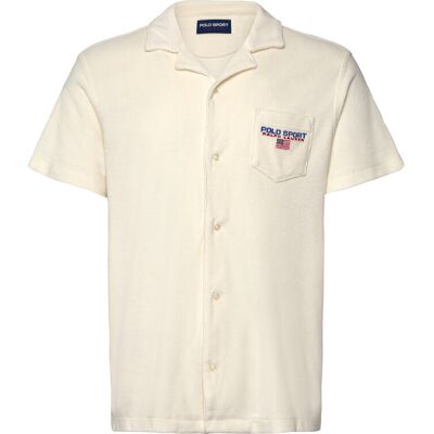 Polo Ralph Lauren Custom Slim Fit Polo Sport Camp Shirt S CLUBHOUSE CREAM S Polo Ralph Lauren Custom Slim Fit Polo Sport Camp Shirt S CLUBHOUSE CREAM S