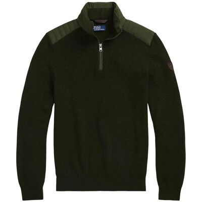 Polo Ralph Lauren Hybrid Quarter-Zip Sweater M OLIVE COMBO M Polo Ralph Lauren Hybrid Quarter-Zip Sweater M OLIVE COMBO M