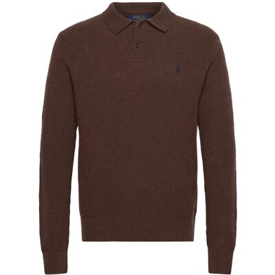 Polo Ralph Lauren Cotton Wool-Lsl-Plo XS CACAO BROWN HEATH XS Polo Ralph Lauren Cotton Wool-Lsl-Plo XS CACAO BROWN HEATH XS