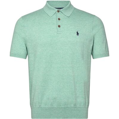 Polo Ralph Lauren Cotton Polo-Collar Sweater XXL GREEN SWALLOW HEA XXL Polo Ralph Lauren Cotton Polo-Collar Sweater XXL GREEN SWALLOW HEA XXL