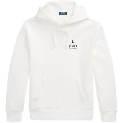 Polo Ralph Lauren Logo Fleece Hoodie S WHITE S Polo Ralph Lauren Logo Fleece Hoodie S WHITE S