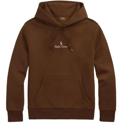 Polo Ralph Lauren Logo Double-Knit Hoodie M BRANCH BROWN M Polo Ralph Lauren Logo Double-Knit Hoodie M BRANCH BROWN M