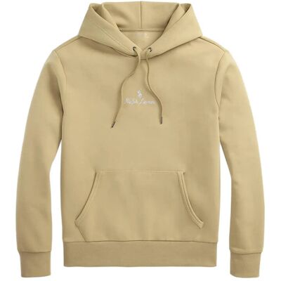 Polo Ralph Lauren Logo Double-Knit Hoodie S SURREY TAN S Polo Ralph Lauren Logo Double-Knit Hoodie S SURREY TAN S