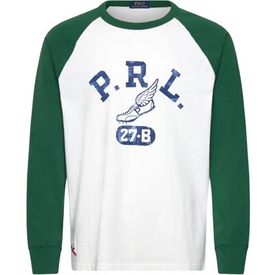 Polo Ralph Lauren 20/1 Uneven Jersey-Knt-T-Shirt S WHITE/NEW FOREST S Polo Ralph Lauren 20/1 Uneven Jersey-Knt-T-Shirt S WHITE/NEW FOREST S