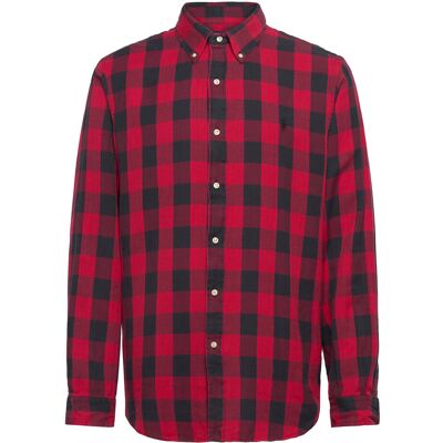 Polo Ralph Lauren Custom Fit Plaid Double-Faced Shirt S 1932B RED/BLACK S Polo Ralph Lauren Custom Fit Plaid Double-Faced Shirt S 1932B RED/BLACK S