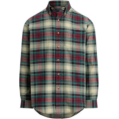 Polo Ralph Lauren Custom Fit Plaid Performance Shirt XS 6988 CREAM RED MU XS Polo Ralph Lauren Custom Fit Plaid Performance Shirt XS 6988 CREAM RED MU XS