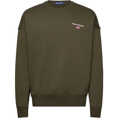 Polo Ralph Lauren Relaxed Fit Polo Sport Fleece Sweatshirt M COMPANY OLIVE M Polo Ralph Lauren Relaxed Fit Polo Sport Fleece Sweatshirt M COMPANY OLIVE M