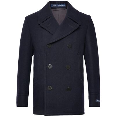 Polo Ralph Lauren Polo Wool-Blend Melton Peacoat 54 NAVY 54 Polo Ralph Lauren Polo Wool-Blend Melton Peacoat 54 NAVY 54
