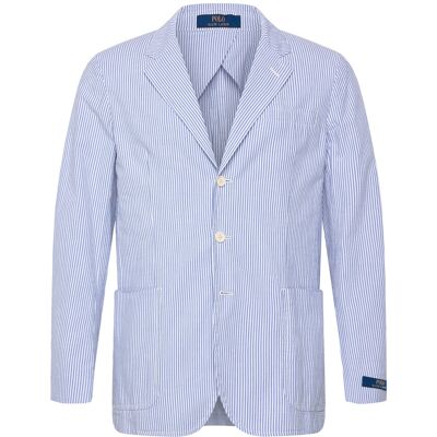 Polo Ralph Lauren Seersucker-Wvn-Blazer/Sport Coat S BRIGHT BLUE/WHITE S Polo Ralph Lauren Seersucker-Wvn-Blazer/Sport Coat S BRIGHT BLUE/WHITE S
