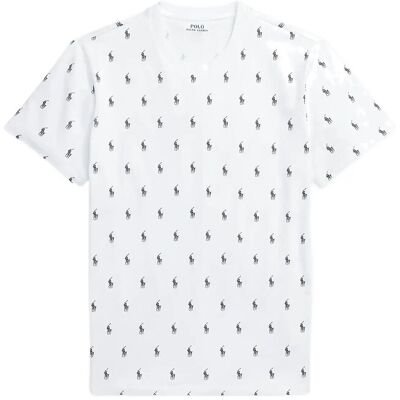 Polo Ralph Lauren Allover Pony Cotton Jersey Sleep Shirt XXL WHITE AOPP XXL Polo Ralph Lauren Allover Pony Cotton Jersey Sleep Shirt XXL WHITE AOPP XXL