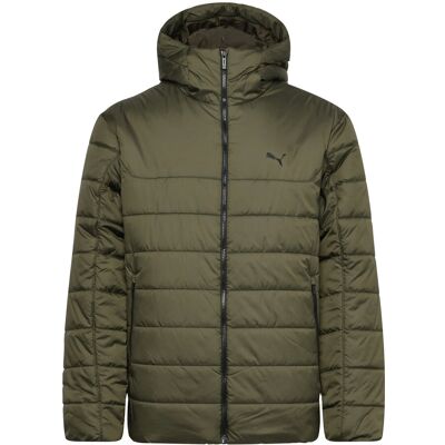 PUMA Ess Hooded Padded Jacket M DARK OLIVE M PUMA Ess Hooded Padded Jacket M DARK OLIVE M