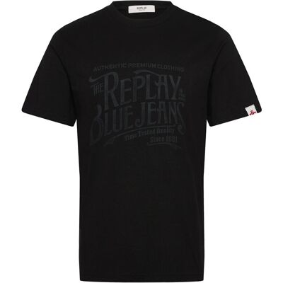 Replay T-Shirt Regular XXL BLACK XXL Replay T-Shirt Regular XXL BLACK XXL