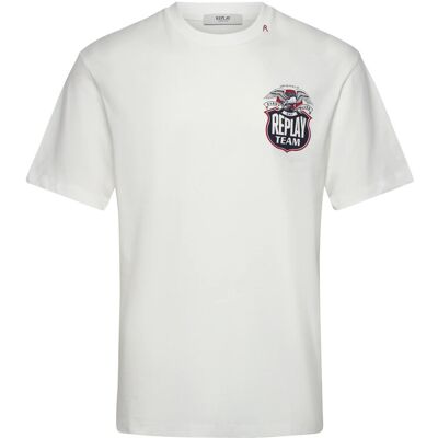 Replay T-Shirt Relaxed M WHITE M Replay T-Shirt Relaxed M WHITE M