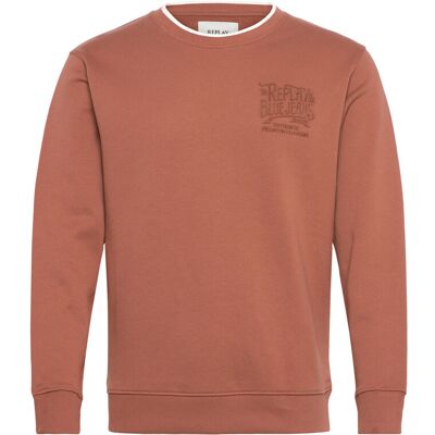 Replay Jumper Regular Fleece Tobacco L BROWN L Replay Jumper Regular Fleece Tobacco L BROWN L