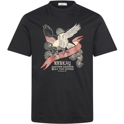 Replay T-Shirt Relaxed XL BLACK XL Replay T-Shirt Relaxed XL BLACK XL