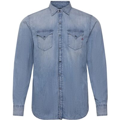 Replay Shirt Regular L BLUE L Replay Shirt Regular L BLUE L