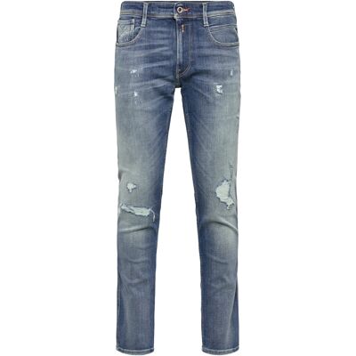 Replay Anbass Trousers Slim Aged 33 x 30 MEDIUM BLUE 33 x 30 Replay Anbass Trousers Slim Aged 33 x 30 MEDIUM BLUE 33 x 30