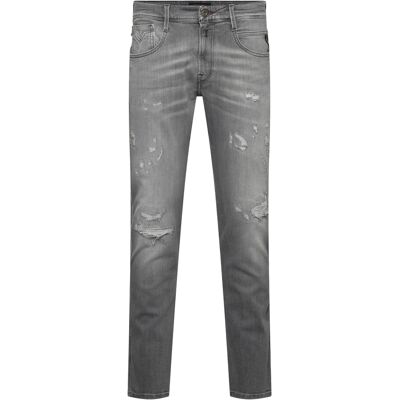 Replay Anbass Trousers Slim Aged 30 x 34 MEDIUM GREY 30 x 34 Replay Anbass Trousers Slim Aged 30 x 34 MEDIUM GREY 30 x 34