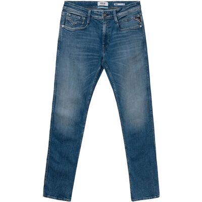 Replay Anbass Trousers Slim 573 Eco Plus 38 x 32 MEDIUM BLUE 38 x 32 Replay Anbass Trousers Slim 573 Eco Plus 38 x 32 MEDIUM BLUE 38 x 32