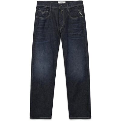 Replay Anbass Trousers Slim Hyperflex Dust 36 x 34 DARK BLUE 36 x 34 Replay Anbass Trousers Slim Hyperflex Dust 36 x 34 DARK BLUE 36 x 34