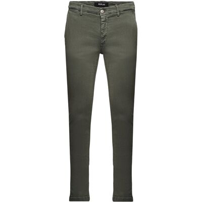 Replay Zeumar Trousers Slim Hyperchino Color Xlite 38 x 32 GREEN 38 x 32 Replay Zeumar Trousers Slim Hyperchino Color Xlite 38 x 32 GREEN 38 x 32