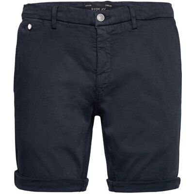 Replay Benni Short Shorts Regular Hyperchino Color Xlite 38 BLUE 38 Replay Benni Short Shorts Regular Hyperchino Color Xlite 38 BLUE 38