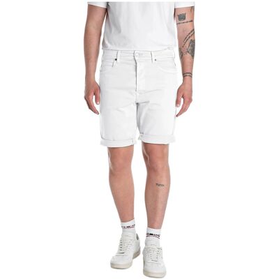 Replay Rbj.981 Short Shorts Tapered 32 WHITE 32 Replay Rbj.981 Short Shorts Tapered 32 WHITE 32