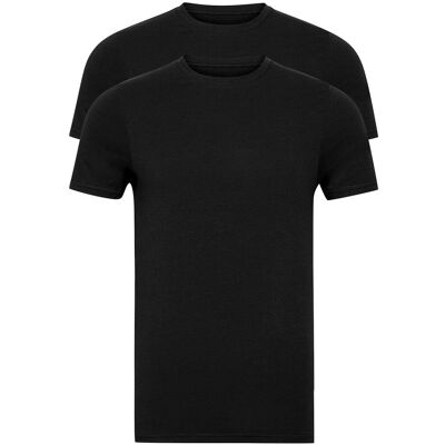 Resteröds Tee 2-Pack Bamboo M SVART M Resteröds Tee 2-Pack Bamboo M SVART M