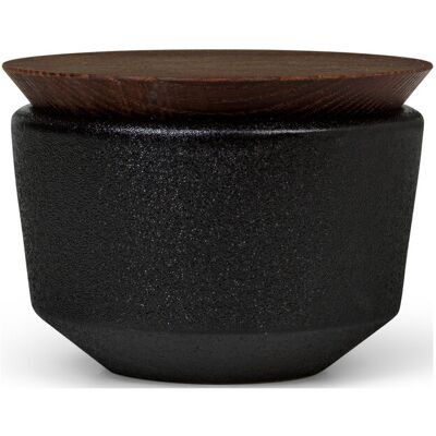 Rosendahl Rå Saltkar Med Låg 15 Cl 15 CL BLACK 15 CL Rosendahl Rå Saltkar Med Låg 15 Cl 15 CL BLACK 15 CL