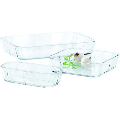 Rosendahl Grand Cru Ovnfast Fad 3 Stk. ONE SIZE CLEAR ONE SIZE Rosendahl Grand Cru Ovnfast Fad 3 Stk. ONE SIZE CLEAR ONE SIZE