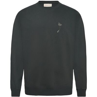 Revolution Printed Crewneck S BLACK S Revolution Printed Crewneck S BLACK S