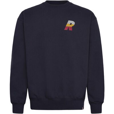 Revolution Regular Crewneck L NAVY-MELANGE L Revolution Regular Crewneck L NAVY-MELANGE L